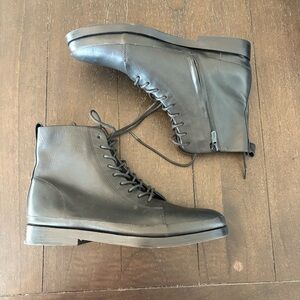 Vince Black Leather Sleek Cooper Boots Size 7M Women’s‎